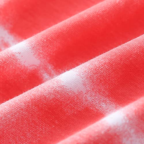 Inadays Sleepwear Women's Nightgown Cotton Sleepshirts Short Sleeve Nightshirt Print Sleep Dress R Neck Nightdress Loose Comfy Pajama #TOP5