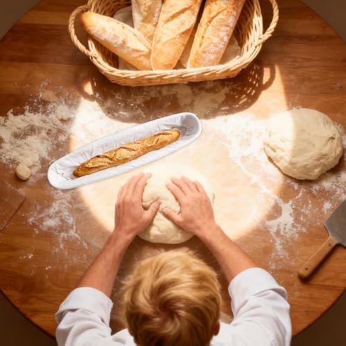 Cesta para masa de pan de molde artesanal y juego de prueba 4