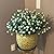 BCBLF Artificial Flowers for Outdoors, 12 Bundles UV Resistant Realistic Faux Plants for Outside Porch Planter, Spring Summer Home Garden Decoration, White