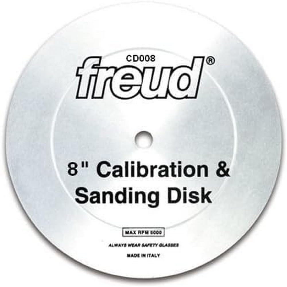 Freud Calibration &amp; Sanding Disk - 8", 5/8" Arbor, 180-Grit Diamond
