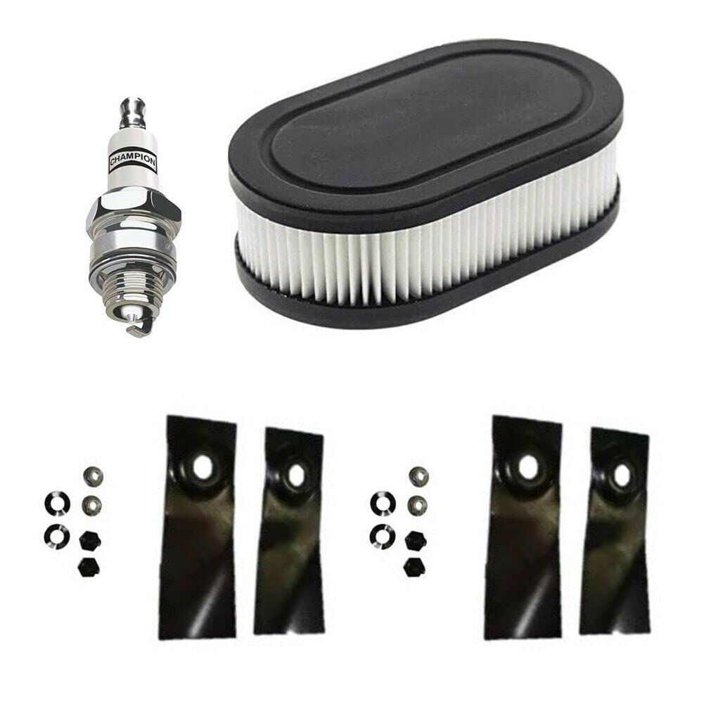 Filtro de aire, filtro, cuchillas, cortacésped de enchufe apto para Victa, apto para Rover, apto para Masport