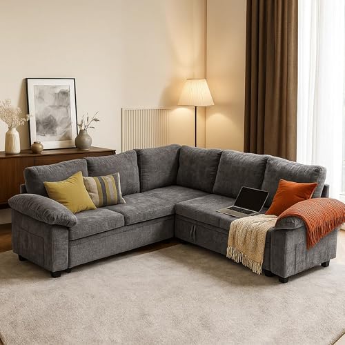 GARTMILAN L-Shaped Modular Sofa with Pull-Out Bed & Storage