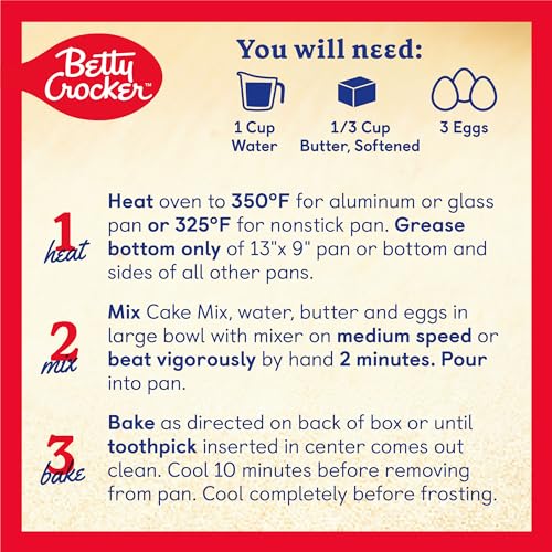 Image of Betty Crocker Butter Recipe, Super Moist, Yellow Cake Mix, 13.25 oz