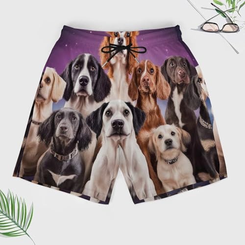 Fit Swim Trunks Big & Tall Half Pants for Boys Mens, Loose Quick Dry Swimwear3