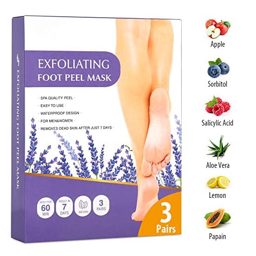 Foot Peel Mask 3 Pack, Dry Dead Skin Calluses Remover Exfoliating Repair Rough Cracked Heels for Baby Soft and Smooth Skin Feet Moisturizing Care Treatment Foot Peeling Mask Fit For Men and Women