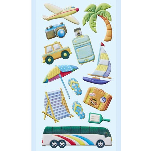 Stickers Softy à motif voyage Cover