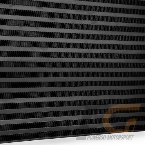Universal Turbo Intercooler 31x12x4 in. BLACK Front Mount Intercooler FMIC Fits Camaro Mustang Supra 350Z S13 - Image 4