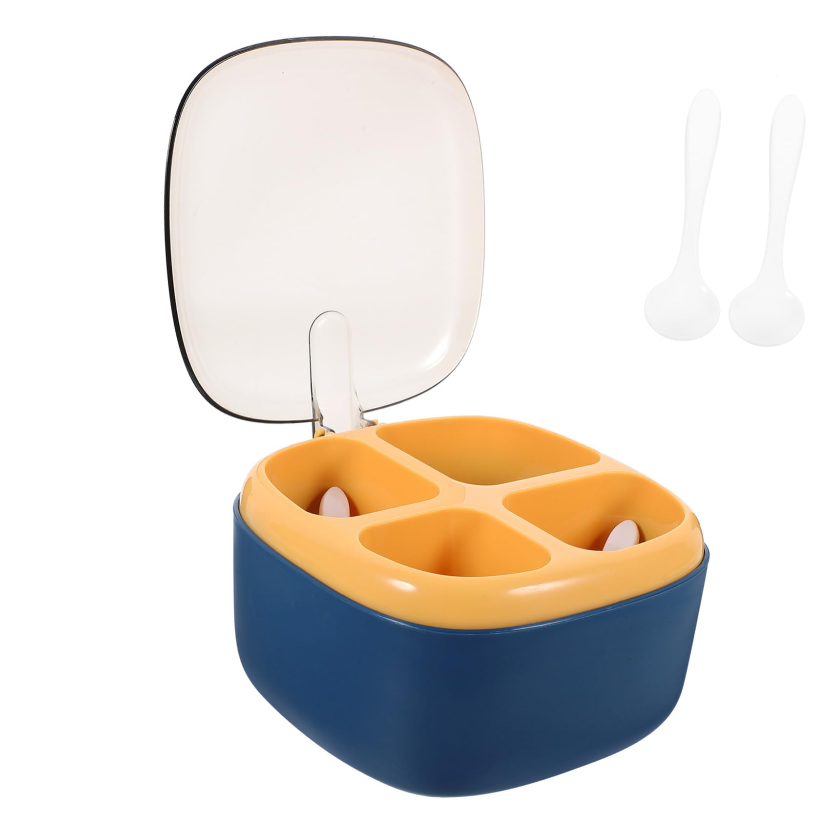 ABOOFAN Boîte De 5 Pièces boîte à condiments matériels de cuisine récipient pot à épices compact pot à épices domestique délicat boîte à épices assaisonnement Plastique