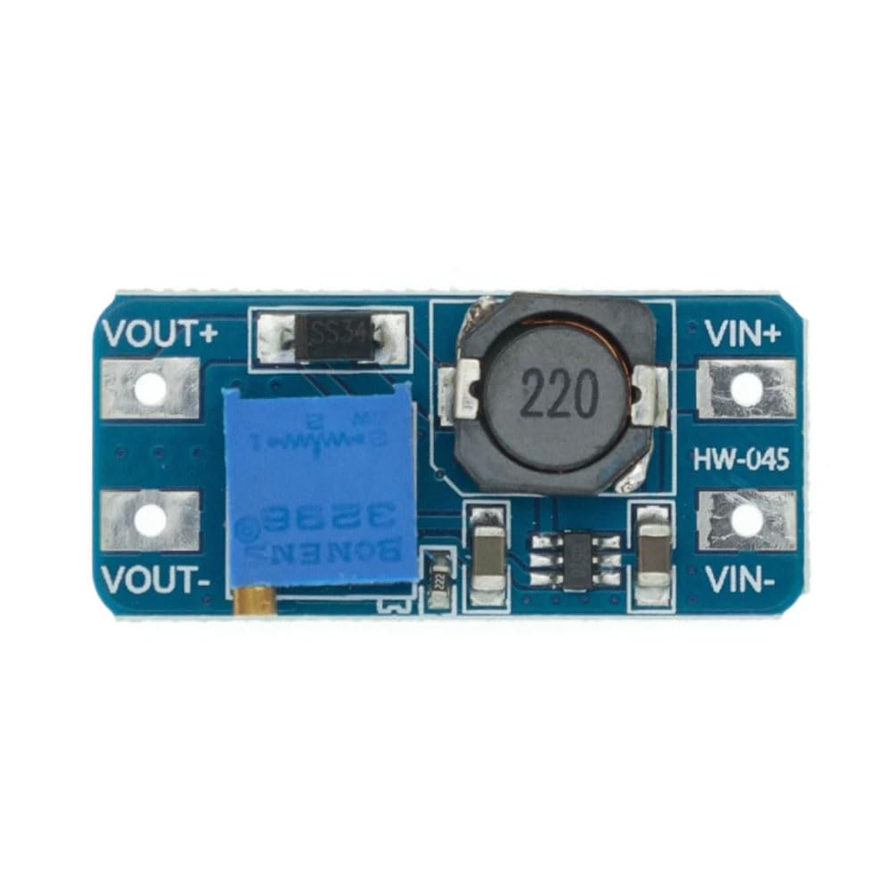 MT3608 2A Convertitore DC-DC 2-24V a 5-28V Step Up Regolatore di tensione regolabile booster Buck 5V 12V 24V (3 pezzi)