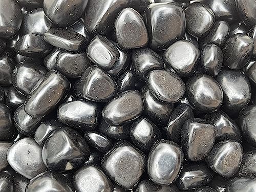 Image of GAF TREASURES 1 /2 LB Jet Tumbled Stones, Polished Jet Gemstone, Jet Healing Crystals (Jet)