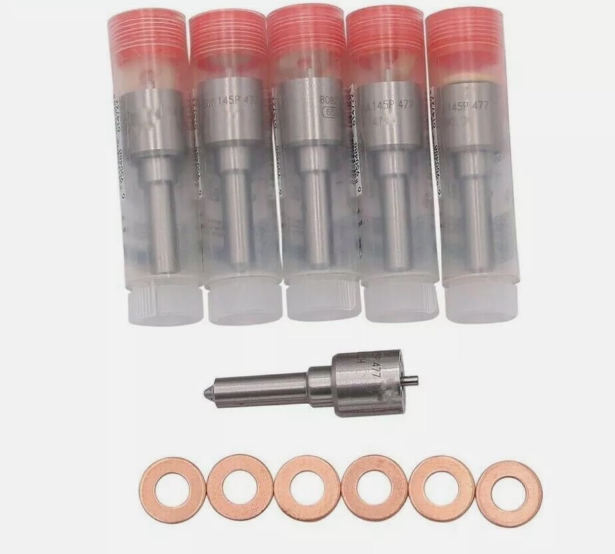 5x14 +140HP Performance Injector Nozzles 145* Spray For Dodge Cummins 94-98 12V
