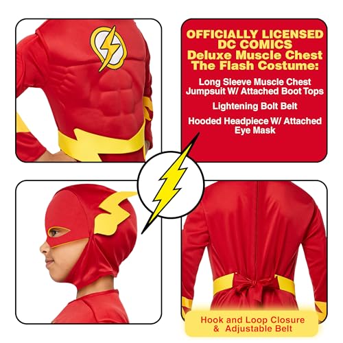 Rubie's DC Comics Deluxe Muscle Chest The Flash Child's Costume - Image 3