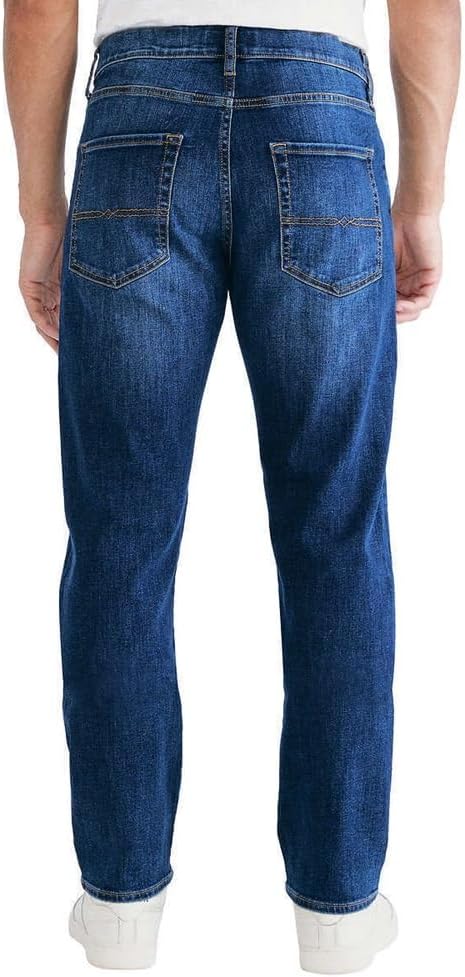 Lucky Brand Men’s Athletic Fit Midrise Waist 410 Jean Straight Leg (Blue,38W x 29L)