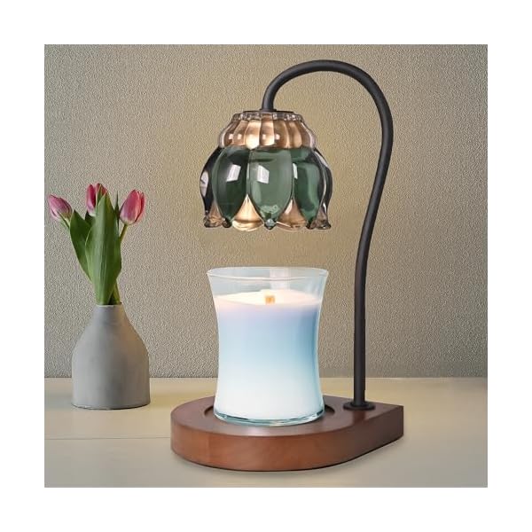   Candle-Warmer-Lamp-Electric-Candle-Lamps-Timer-Compatible-with-All-Jar-Candles-Gifts-for-Her-Gift-for-Mom-Dimmable-Candle-Warmer-Candle-Holders-for-Home-Decor-DarkGreen
