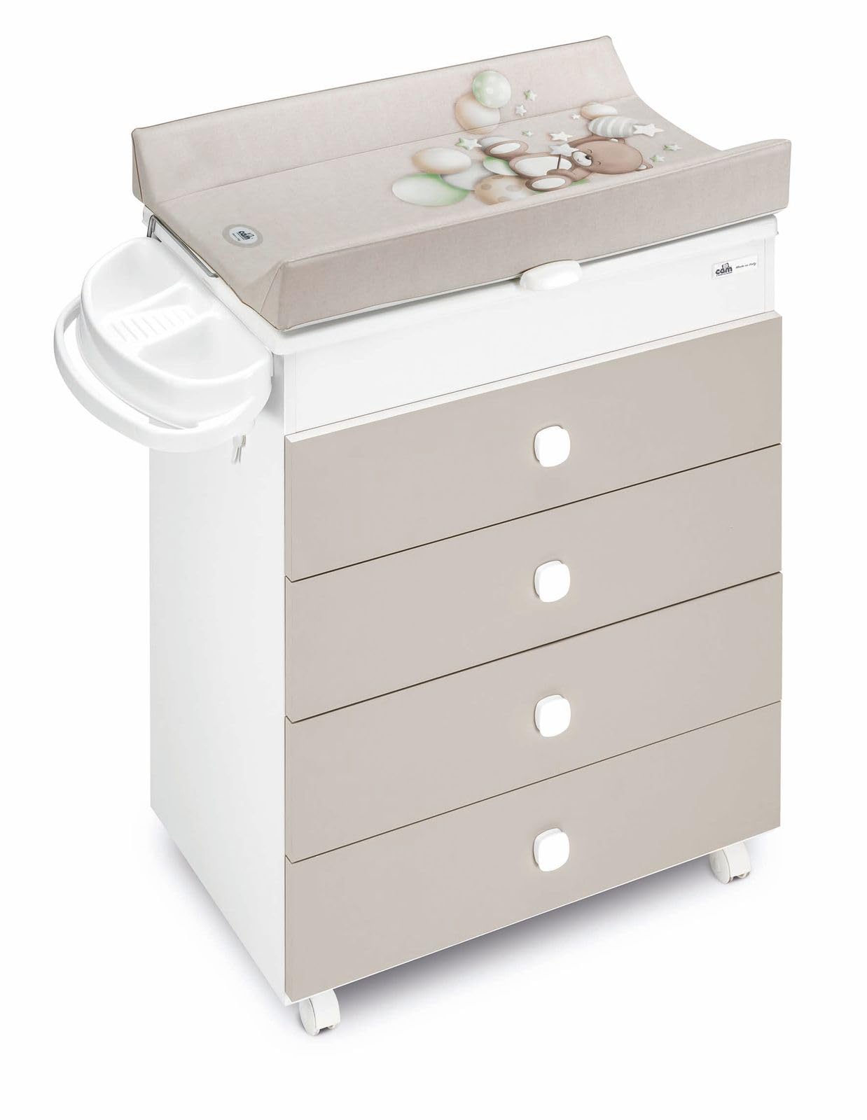Bagnetto Fasciatoio Asia Bianco e Beige Orso Bolle Col. 261