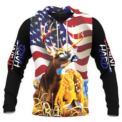 Image of PriAmi Custom Camo Hoodie for Women, 3D Pullover Hunting Sweater Gift