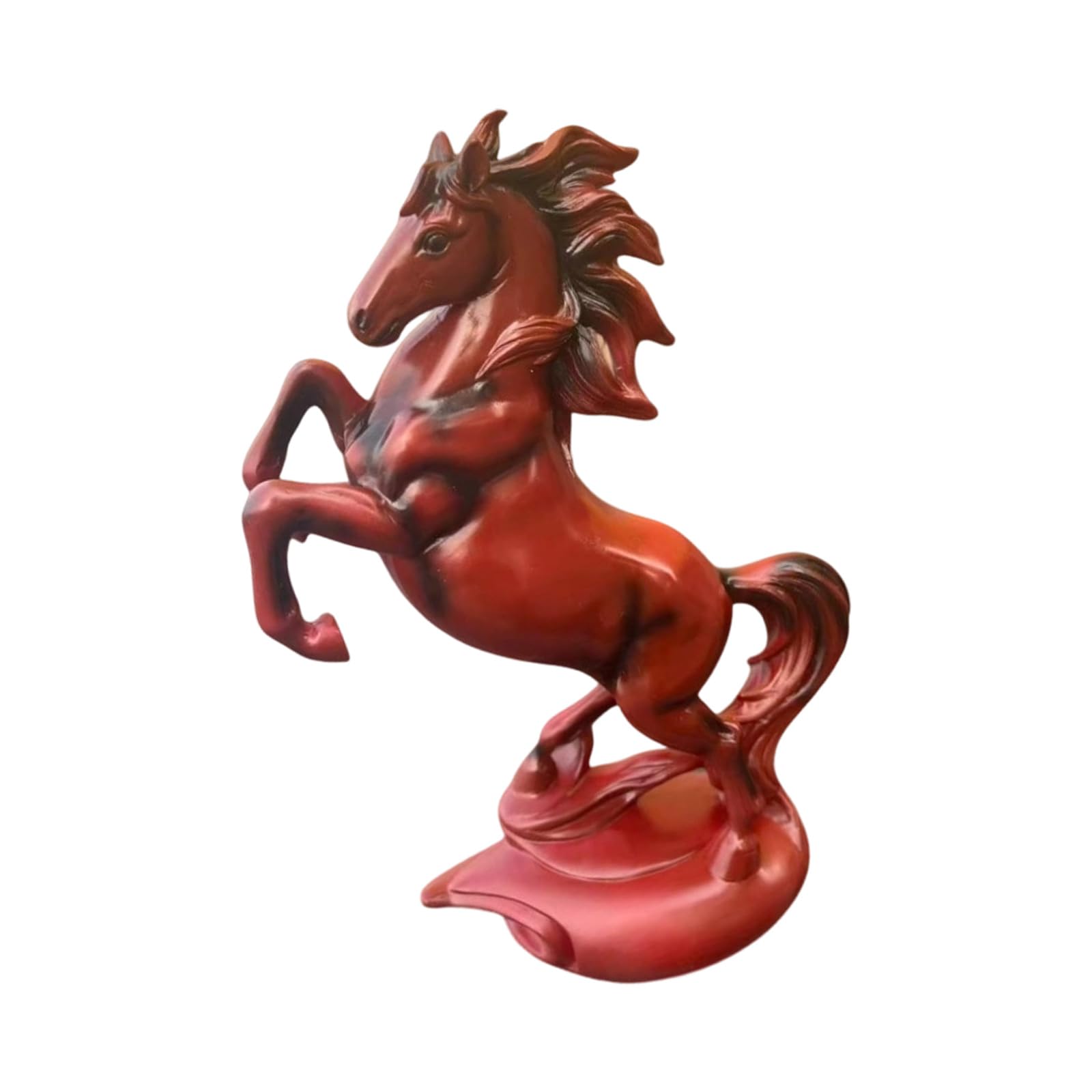 Shunzhong Resin Horse Statues Positive Energy Good Luck Showpiece Collectible Figurines Animal Sculptures for Home Decors Horse Statue Home Decors