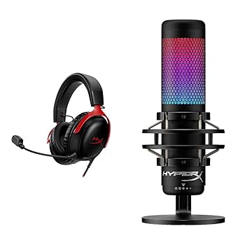 Amazon.com: HyperX Cloud III Gaming Headset and QuadCast S
