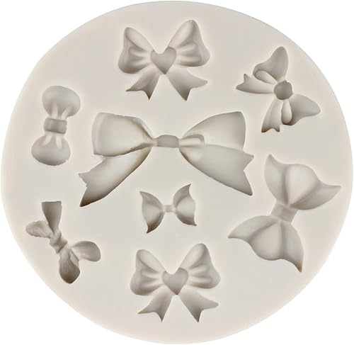 Miniatura 3 de MINFEIDMS Molde de silicona con moños para azúcar para decoración de pasteles, decoración de cupcakes, caramelo y goma de mascar de chocolate,