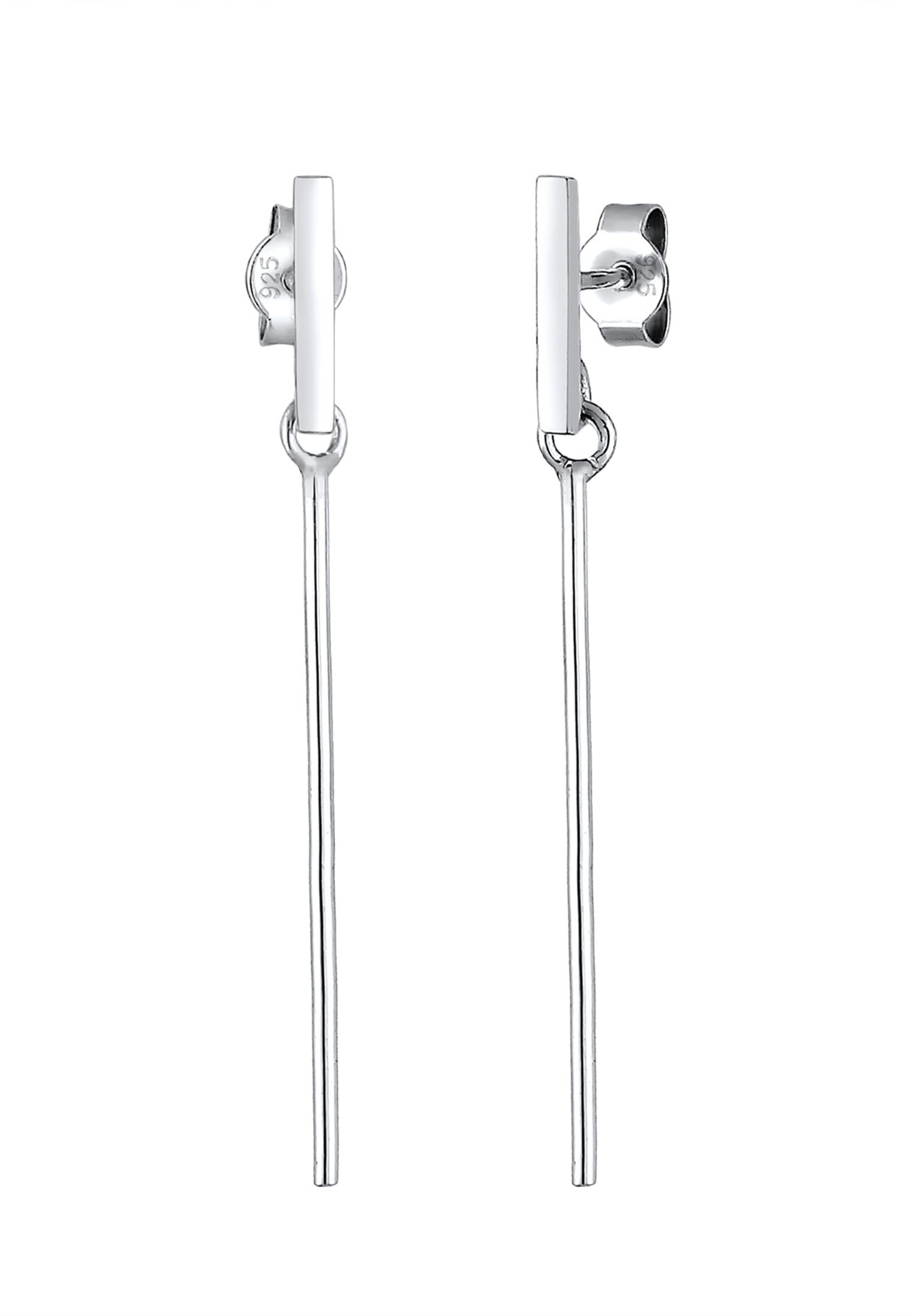 Elli Women Dangle Rectangle Geo Trend 925 Sterling Silver Earrings