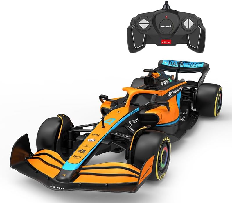RASTAR, FMT Compatible with McLaren Formula 1 Race Toy Car 2022, 1:18 F1 McLaren MCL36 Remote Control Car Model Vehicle Lando Norris #4