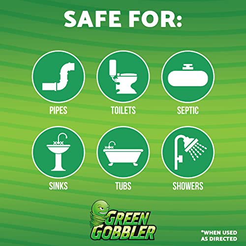 image for Green Gobbler Drain Clog Remover | Toilet Clog Remover | Dissolve Hair