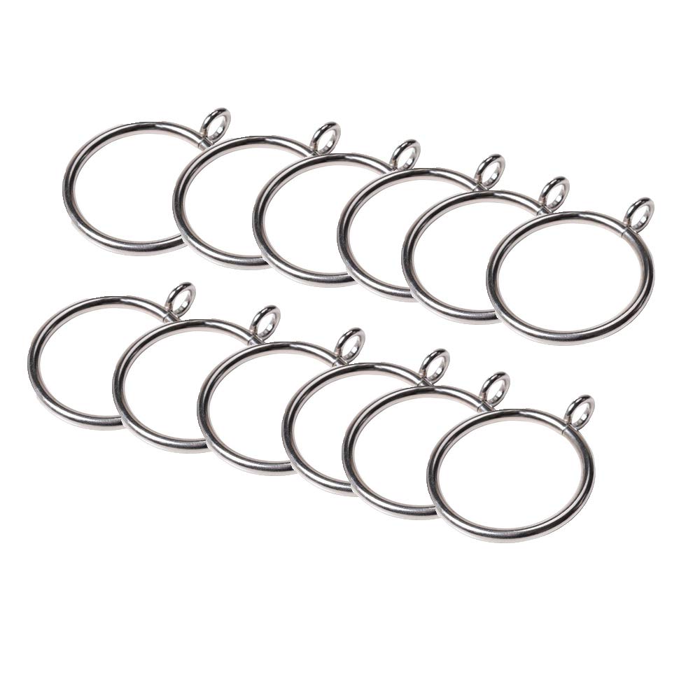 25 Anelli Per Tende Da Doccia In Metallo Argento - Per Tende Scorrevoli E Aperte | Facili Da Installare - Foto 8