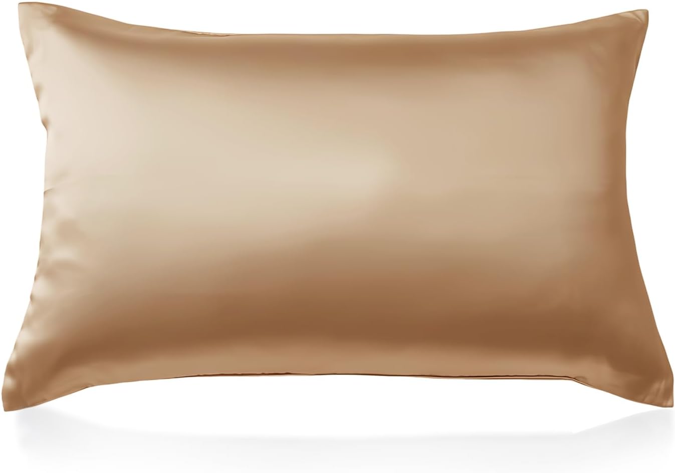 Mulberry Silk Pillow Cases Both Sides Real Natural Silk Luxury Pillowcase for Women Men Hair and Skin,Super Soft Smooth Cooling Sleeping Pillow Covers,Envelope,Standard,Champagne Gold