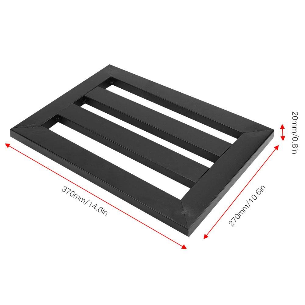 Pedały gitarowe, futerał na pedały do gitary Pedalboard Części do pedałów do gitary Pedalboard do gitary elektrycznej Mini gitara elektryczna Pedalboard Efekt gitarowy Pedalboard Metal Przenośny pedalboard Czarny