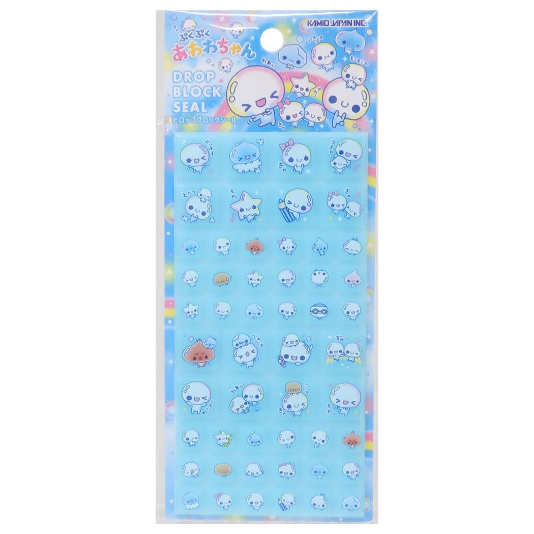 Amazon.co.jp: [シールシート]ドロップブロックシール/ぷくぷくあわわ