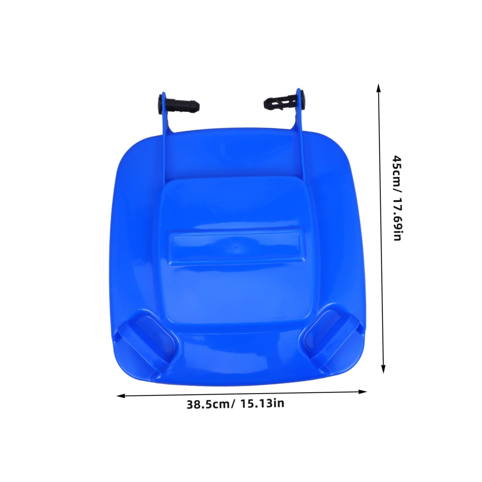 Cabilock 1Pc Large Plastic Trash Can Lid Outdoor Waste Bin Replacement Cover Dustbin Accessory for Garden Use Design Fits Standard Garbage Bins Blue