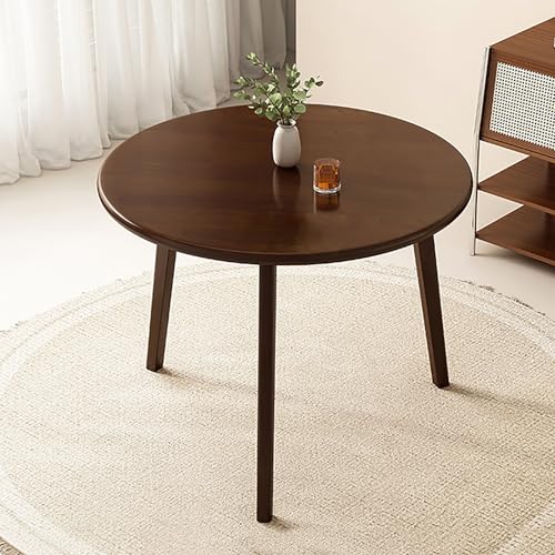 Mesa de comedor de madera maciza, mesa moderna de estilo rústico de mediados de siglo para 4-6 personas, ideal para cocina o comedor, perfecta para espacios pequeños