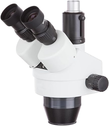 Cabeza simul-Focal estéreo del microscopio del zoom trinocular 7X-45X