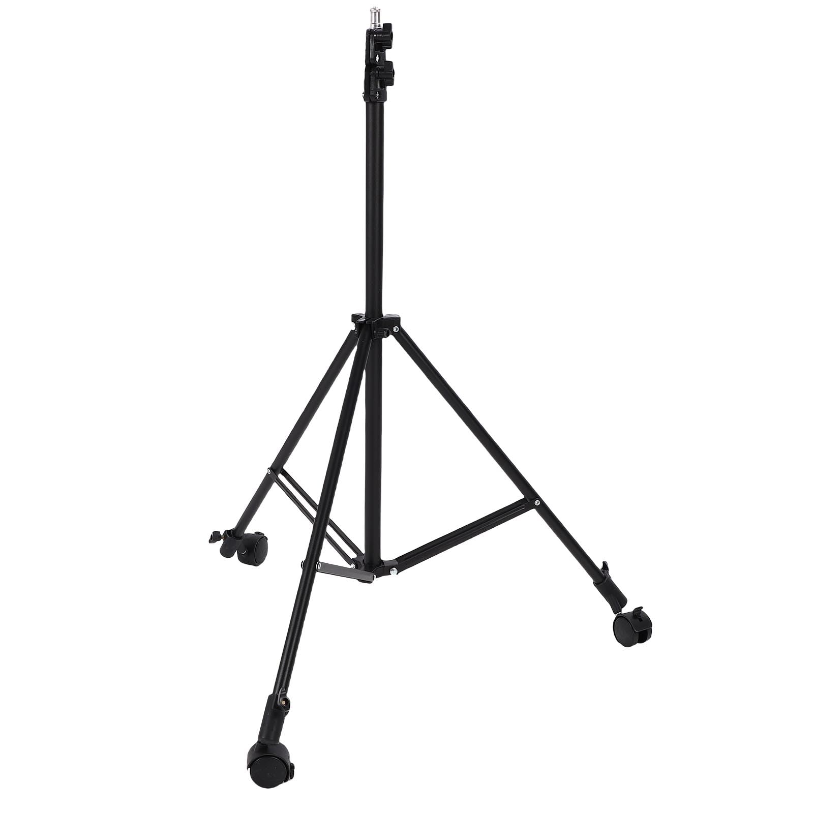 Tangxi Statyw Fotograficzny z Kółkami, Składany Teleskopowy do Fotografii | Light Tripod Stand with Casters, for Live Streaming Video Recording, 3 Wheel Brakes