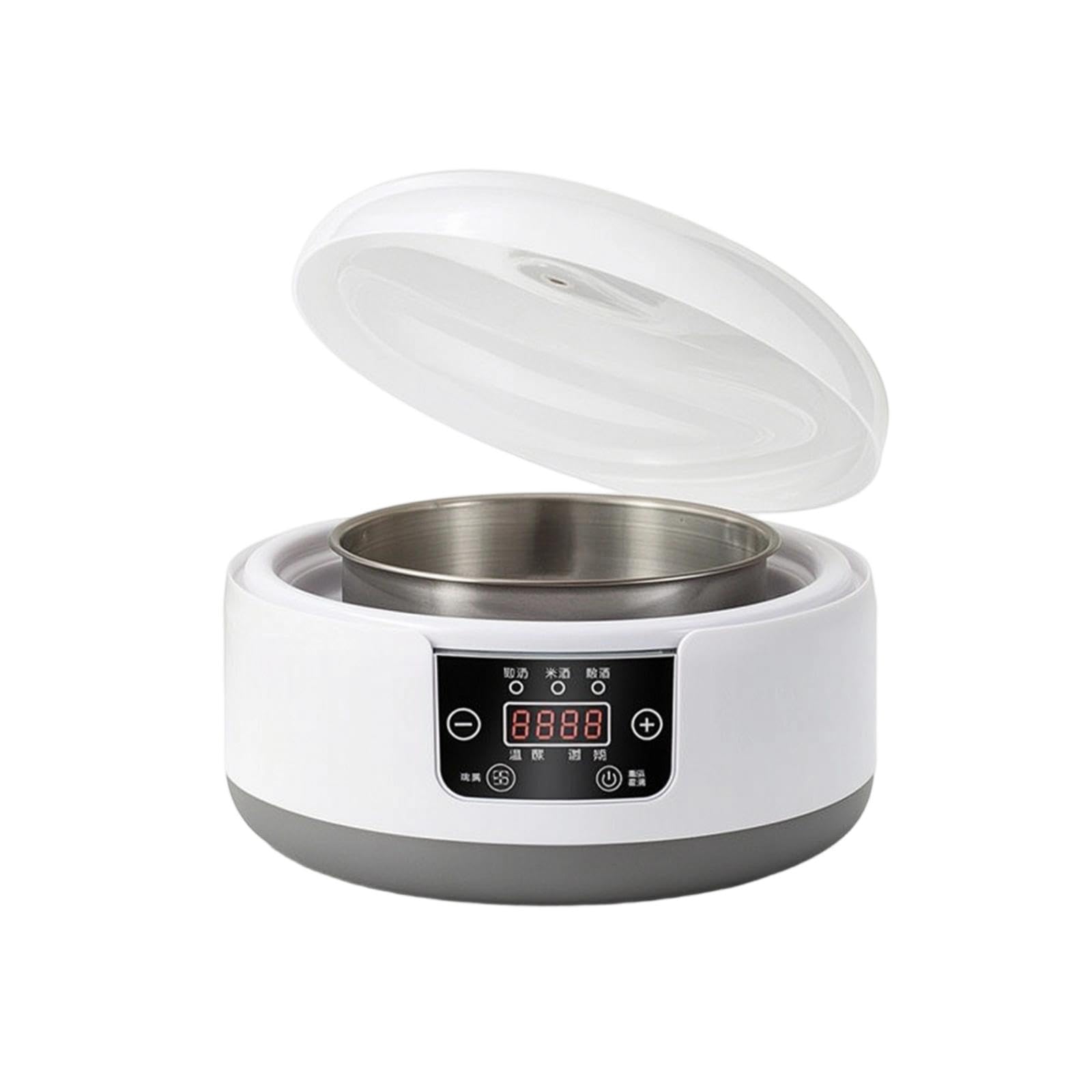 Yogurt Maker with Stainless Steel Pot Digital Automatic | Yogurt Maker with Stainless Steel Pot Digital Automatic Constant-Temperature Fermenter for Kitchen Home Pp Glass-image-23