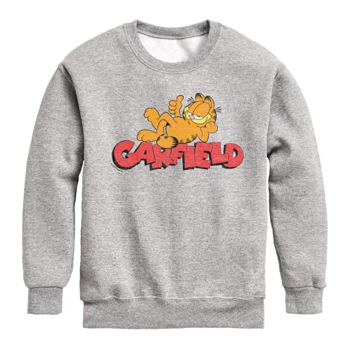 HYBRID APPAREL - Garfield - GARF Laying - Toddler & Youth Crewneck Fleece Sweatshirt