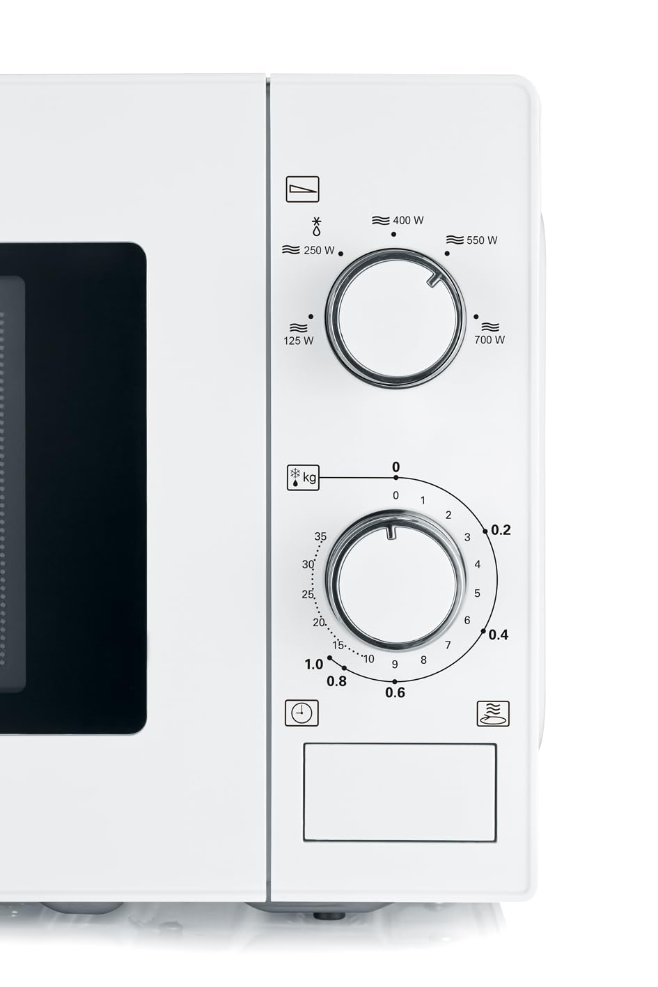 SEVERIN Four à micro-ondes 20 L, 700 W pour décongeler, chauffer et réchauffer, avec 5 niveaux de puissance, Minuteur 35 min, Plateau tournant (Ø 25,4 cm), blanc, MW 7770