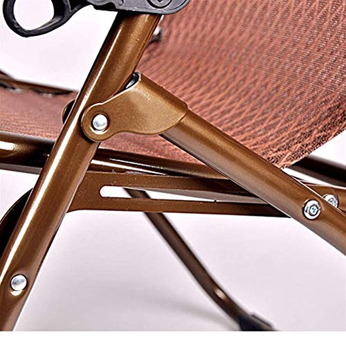 Fauteuils de Jardin Chaise Longue Pliante Marron et Transat Réglable - 6