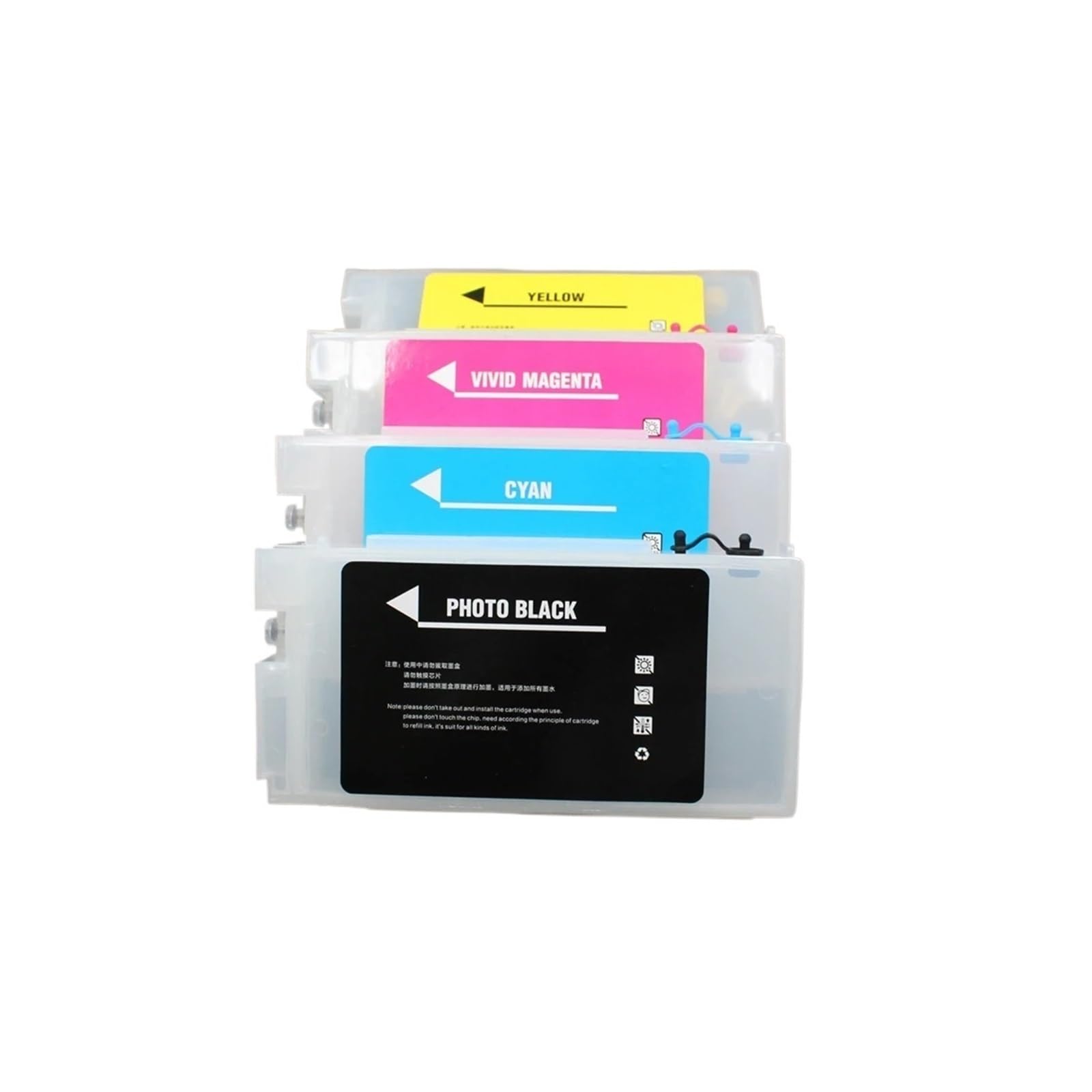 Compatibile con Epson, 4PCS 350ml Empty Ink Cartridge T5470
