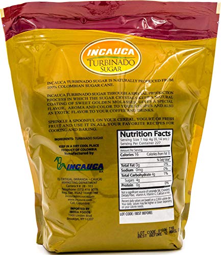 Incauca Sugar Turbinado, 32 Oz, 1.0 Count #TOP2