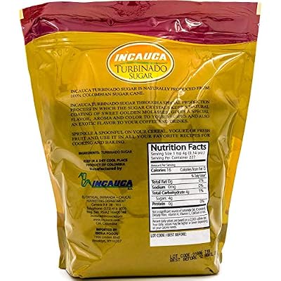 Incauca Sugar Turbinado, 32 oz, 1.0 Count (Pack of 4)