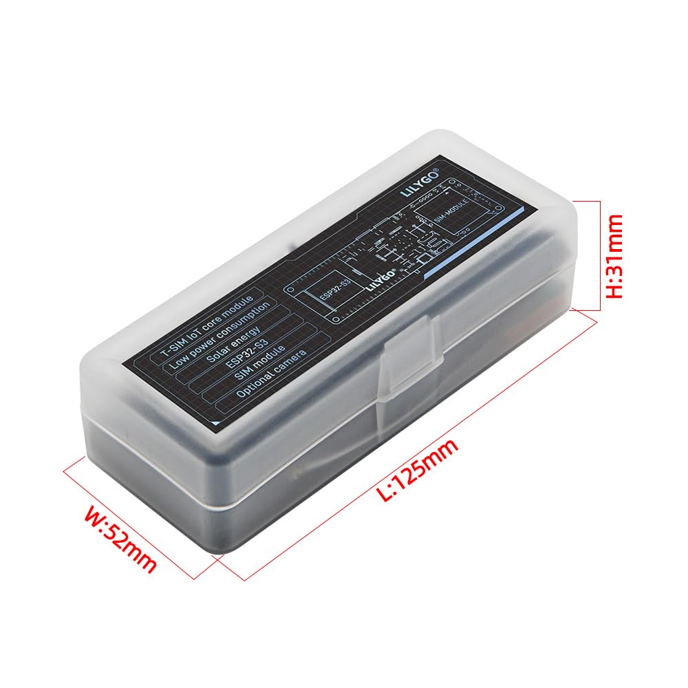 LILYGO T-SIM7670G-S3 ESP32-S3 4G-LTE Mobilfunk IoT Geräte für energiesparende Fernkommunikation mit GPS TTGO Entwicklungsboard (T-SIM7670G-S3-Standard)