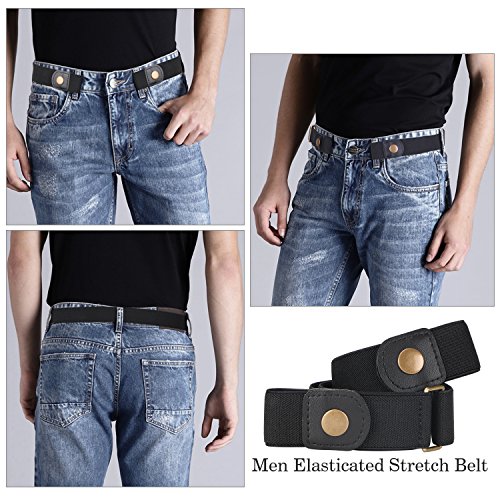XZQTIVE No Buckle Invisible Elastic Stretch Belt for Men/Women Fits waist 24-50in Father Day Gift3