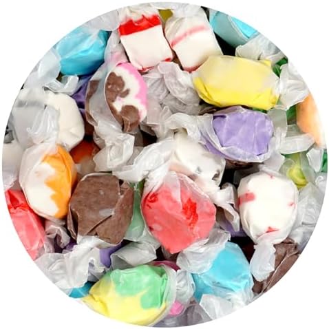Amazon : Salt Water Taffy Assorted Mix, 2 Pound Bulk Bag, 10