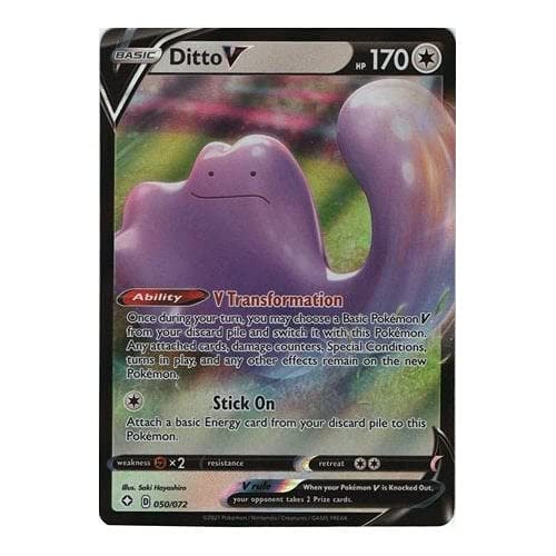 Pokémon SHINING FATES 050/072 DITTO V (HALF ART)