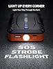 AstroAI S8 Mini Car Battery Jump Starter, 12V Portable Car Starter for Up to 6.0L Gas/3.0L Diesel Engine, Auto Battery Booster Pack, Lithium Jump Box with Jumper Cables & LED Light (Orange) #4