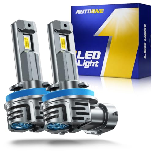 Image of AUTOONE H11 /H9 /H8 LED Bulb, 70000LM 1:1 Size No Flickering, Quick Install, Longer Lifespan, 2PCS