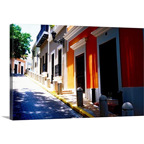 GREATBIGCANVAS Calle De Sol, Old San Juan, Puerto Rico Canvas Wall Art Print, Photography Home Decor Artwork,