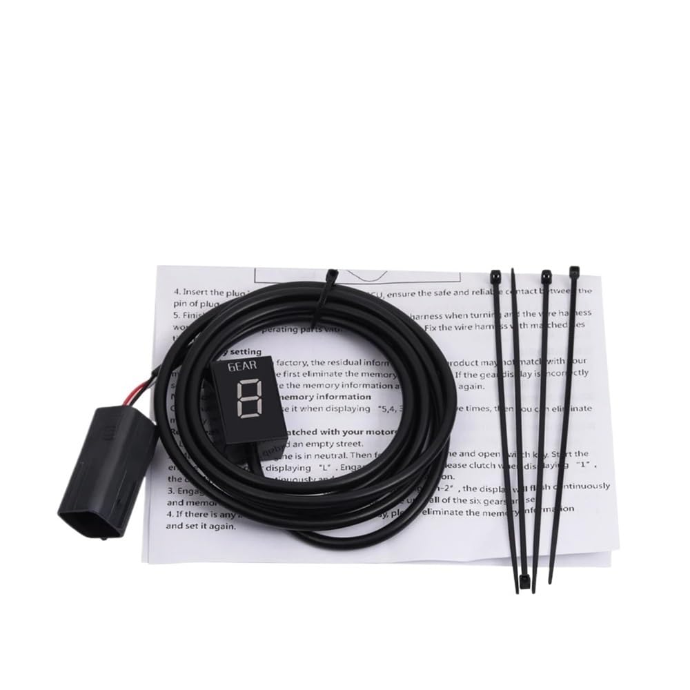 Indicatore di Marcia Digitale per Moto, Accessori per Moto Z750 Z1000 Z 750 Z 1000 2007 2008 2009, indicatore di Marcia, contatore di Marcia, Display, Report di velocità (Blu)