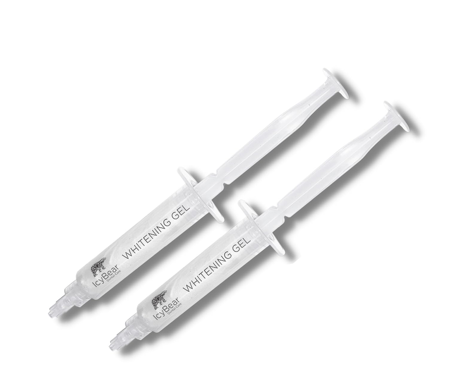 ICY Bear Dental Teeth WHITENING Gel Refills – 2 x 5ml Tooth Whitening Gel Syringes - High-Concentration Pap Formula – Up to 10 Shades Whiter – Vegan & Cruelty-Free – for Home Whitening